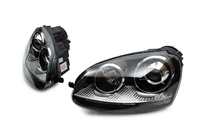 Volkswagen Golf 5 2003–2009 Forlygter med projektorlinse Black (2 stk.) foto 1