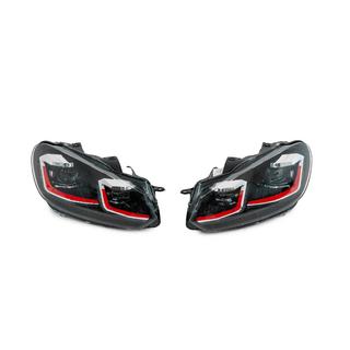 Forlygter Golf 7 Style Red (uden styreenheder, 2 stk) foto 1