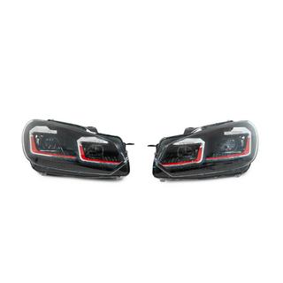 Forlygter Golf 7 Style Red (uden styreenheder, 2 stk) foto 2