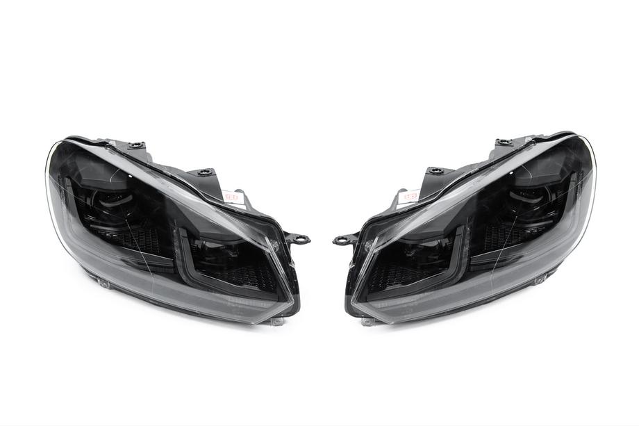 Volkswagen Golf 6 2008–2014 Forlygter Golf 7 Style Black (uden styreenheder, 2 stk.) Foto 1