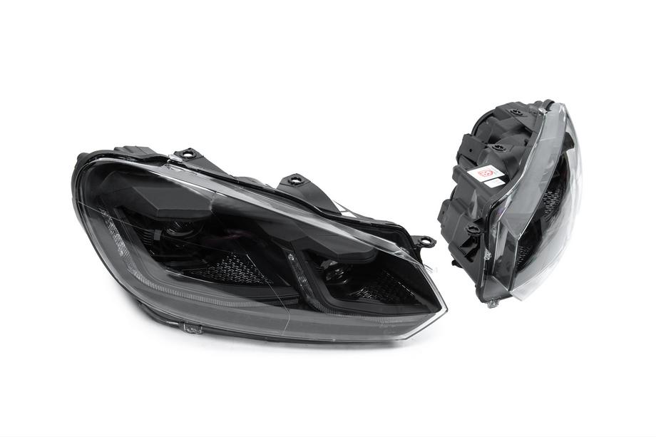 Volkswagen Golf 6 2008–2014 Forlygter Golf 7 Style Black (uden styreenheder, 2 stk.) Foto 4