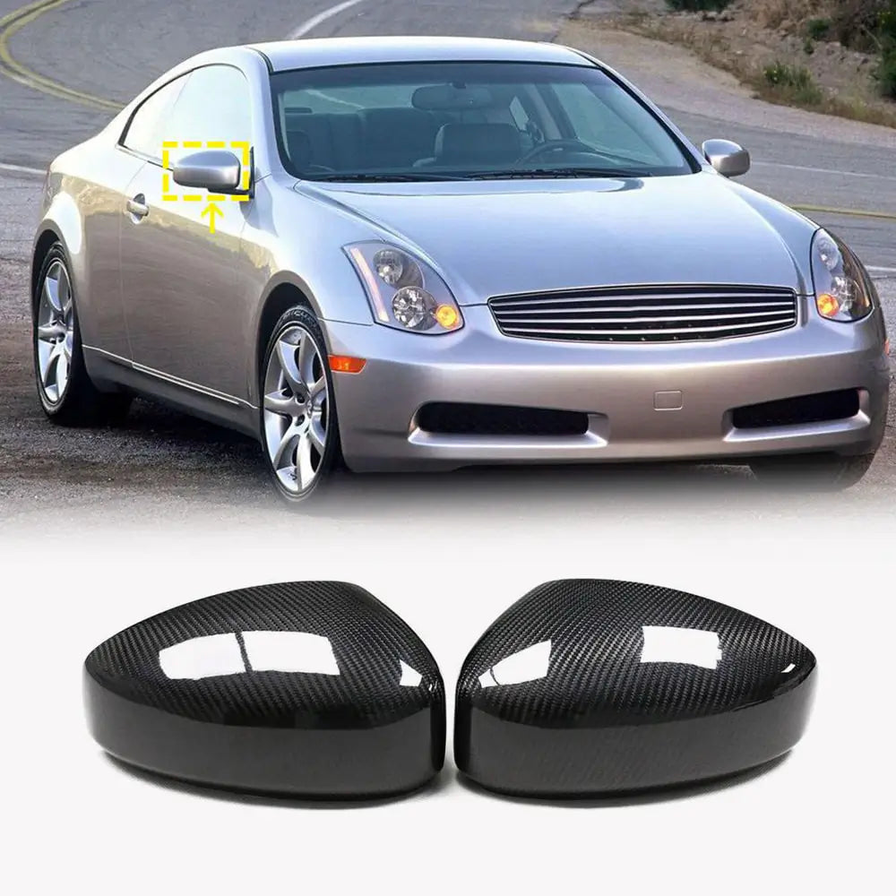 Spejlkåber (carbon) Infiniti G35 (V35/CV35) 2003–2007 foto 1