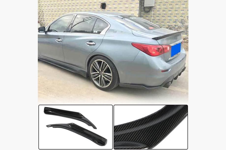 Infiniti Q50/Q60 2013–2024 Kulfiber bagkofangerliste (til Q50 Base/Sport 2014-2017) Image