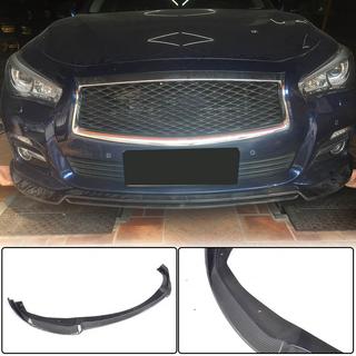 Frontlæbe til forreste kofanger Lip V2 (til Q50 Base 2014-2017, kulfiber) Infiniti Q50/Q60 2013–2024 foto 1