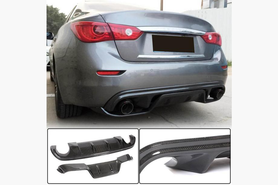 Infiniti Q50/Q60 2013–2024 Bagkofangerdiffuser V3 (til Q50 Base/Sport 2014-2017, carbon) Image