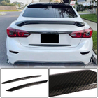 Infiniti Q50/Q60 2013–2024 Kulfiber bagklapslister (til Q50 Base/Sport 2014-2017, Carbon) foto 1