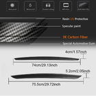 Infiniti Q50/Q60 2013–2024 Kulfiber bagklapslister (til Q50 Base/Sport 2014-2017, Carbon) foto 5