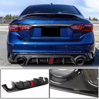 Bagkofangerdiffuser V3 (til Q50 Base/Sport 2018-2023, carbon) Infiniti Q50/Q60 2013–2024 foto 2