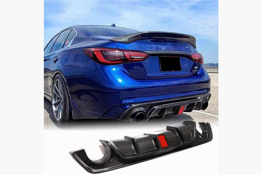 Infiniti Q50/Q60 2013–2024 Bagkofangerdiffuser V3 (til Q50 Base/Sport 2018-2023, carbon) Image