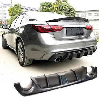 V4 diffuser til bagkofanger (til Q50 Base/Sport 2018-2023, carbon) Infiniti Q50/Q60 2013–2024 foto 1