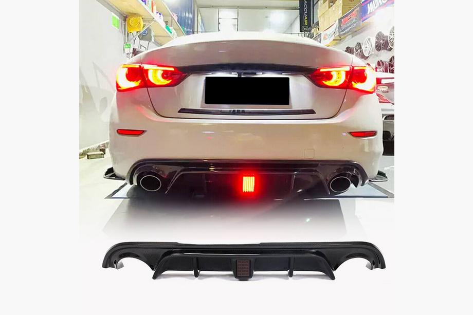Infiniti Q50/Q60 2013–2024 V4 bagkofanger-diffuser (til Q50 Base/Sport 2014-2017, carbon) Foto 1