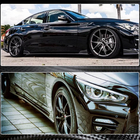 Infiniti Q50/Q60 2013–2024 Sideskørter V1 (til Q50, carbon) foto 5