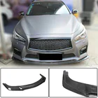 Infiniti Q50/Q60 2013–2024 Frontlæbe til kofanger Lip V1 (til Q50 Sport 2014-2017, kulfiber) foto 1