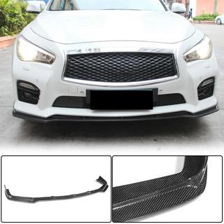 Kulfiber frontlæbe til forreste kofanger Lip V2 (til Q50 Sport 2014-2017, Carbon) Infiniti Q50/Q60 2013–2024 foto 1