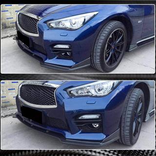 Kulfiber frontlæbe til forreste kofanger Lip V2 (til Q50 Sport 2014-2017, Carbon) Infiniti Q50/Q60 2013–2024 foto 3