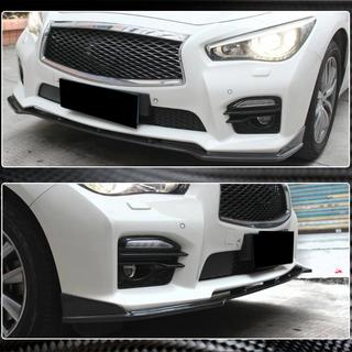 Kulfiber frontlæbe til forreste kofanger Lip V2 (til Q50 Sport 2014-2017, Carbon) Infiniti Q50/Q60 2013–2024 foto 4
