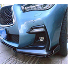 Infiniti Q50/Q60 2013–2024 Front bumper lip cover Lip V1 (til Q50 Sport 2018-2022, carbon) foto 4