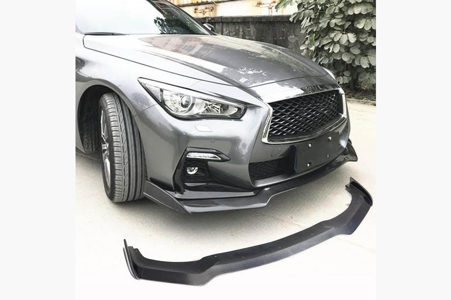 Infiniti Q50/Q60 2013–2024 Frontspoiler læbe Lip V2 (til Q50 Sport 2018-2022, carbon) Foto 1