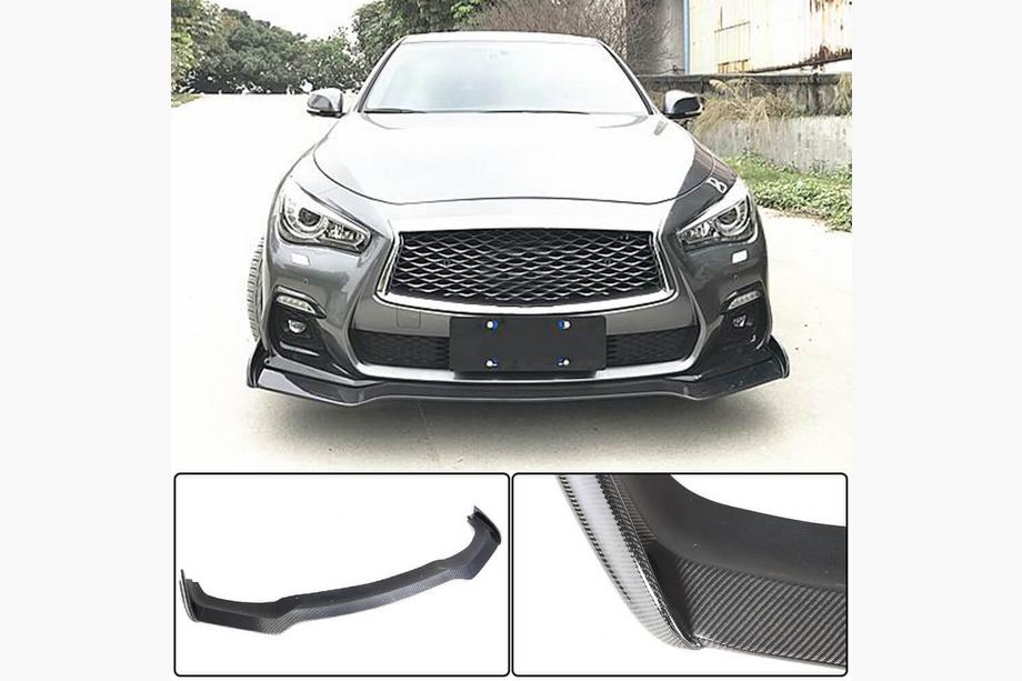 Infiniti Q50/Q60 2013–2024 Frontspoiler læbe Lip V2 (til Q50 Sport 2018-2022, carbon) Foto 2