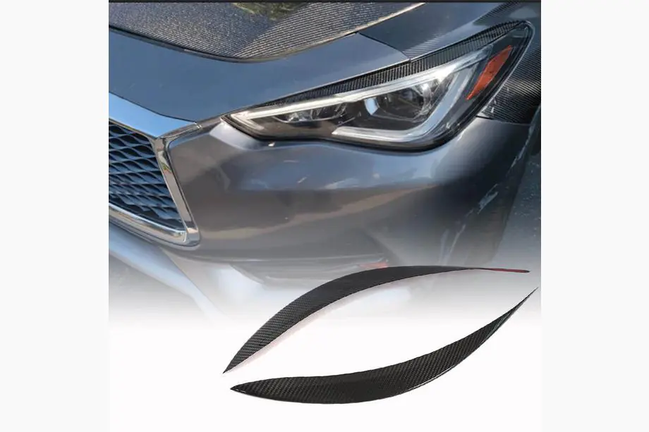 Infiniti Q50/Q60 2013–2024 Forlygteøjenbryn (til Q60 2016-2022, carbon) Image