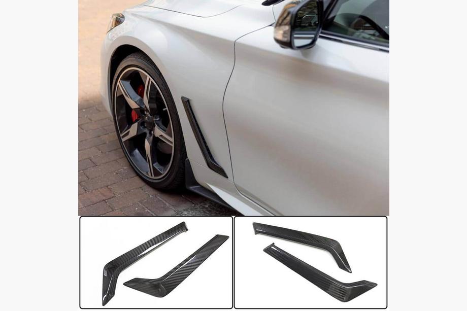 Infiniti Q50/Q60 2013–2024 Kulfiber skærmkapper til forskærme (til Q60 2016-2022, carbon) Foto 1