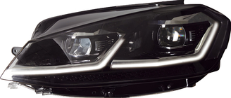 Volkswagen Golf 7/E-Golf 2012–2020 Forlygter Silver FullLed Style (2012-2017, 2 stk.) foto 1