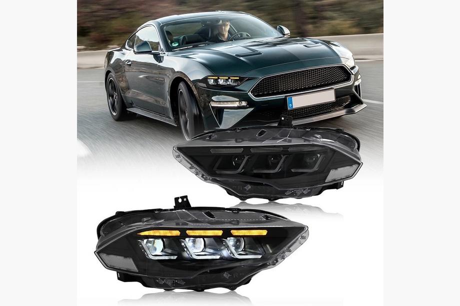 Ford Mustang 2015–2023 Forlygter Full LED (2018-2023, 2 stk.) Foto 1
