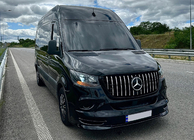 Mercedes Sprinter W907/W910 2018– Panamericana GT Chrome Premium V2 frontgrill (med ramme) foto 3