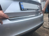 Skoda Rapid 2012–2019 Bagklapskantliste (rustfrit stål) Carmos - Tyrkisk stål foto 1
