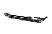 Mercedes E-klasse W213 2016–2023 Bagdiffuser med enderør E63-Desgin Silver (til AMG/AMG-Line 2020-2024) foto 4