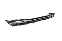Mercedes E-klasse W213 2016–2023 Bagdiffuser med enderør E63-Desgin Silver (til AMG/AMG-Line 2020-2024) foto 3
