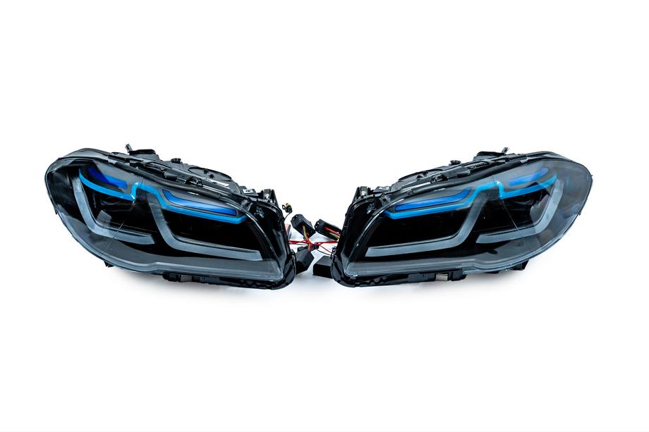 BMW 5-serie F10/F11 2010–2016 Forlygter FullLed G30 Laser LCI-style (2013-2016, 2 stk) Image