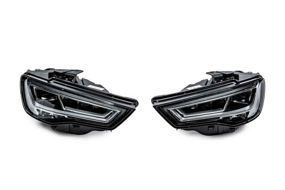 Audi A3 2012–2020 Forlygter Full LED (til HALOGEN, 2012-2016, 2 stk.) Image