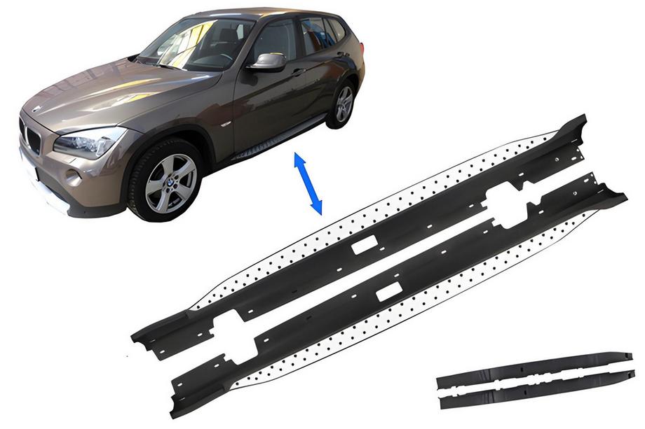 BMW X1 E84 2009–2015 Originale sidetrin (2 stk., aluminium) Image
