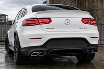 Mercedes GLC Coupé C253 2016–2023 Bagdiffusor med udstødningsenderør Silver (AMG63-design) foto 2