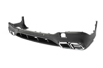 Mercedes GLC X253 2015–2022 Bageste diffuser med udstødningsenderør Silver (AMG63 Design) foto 3