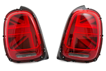 Mini Cooper F55/56/57 2014–2023 Baglygter LED i Union Jack-stil Rød (2 stk) foto 2