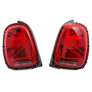 Baglygter LED i Union Jack-stil Rød (2 stk) Mini Cooper F55/56/57 2014–2023 foto 2