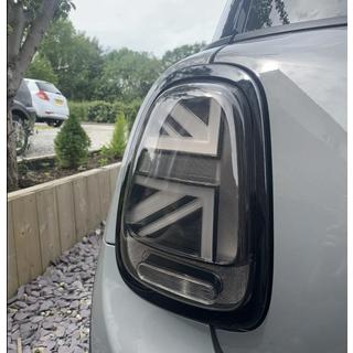 Bageste LED-baglygter i Union Jack-stil, sort (2 stk.) Mini Cooper F55/56/57 2014–2023 foto 1
