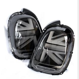 Bageste LED-baglygter i Union Jack-stil, sort (2 stk.) Mini Cooper F55/56/57 2014–2023 foto 2