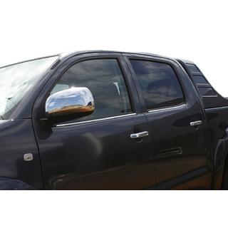 Rudelister (4 stk., rustfrit stål) Toyota Hilux 2006–2015 foto 1