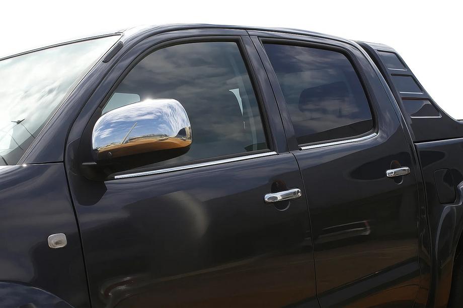 Toyota Hilux 2006–2015 Rudelister (4 stk., rustfrit stål) Carmos - Tyrkisk stål Image