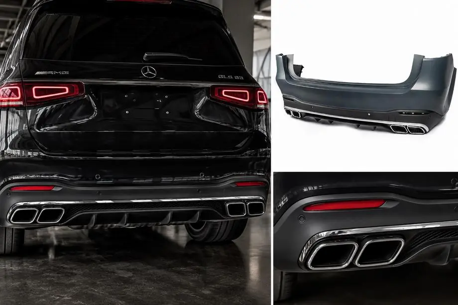 Mercedes GLS X167 2019– Bagkofanger med AMG-diffuser GLS63 Image