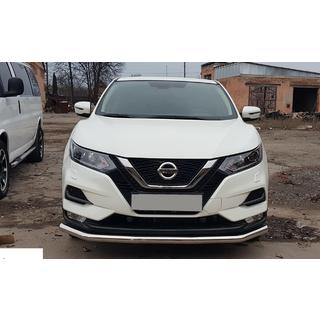 Frontbeskyttelse ST008 (2017-2021, rustfrit stål) Nissan Qashqai 2014–2021 foto 1