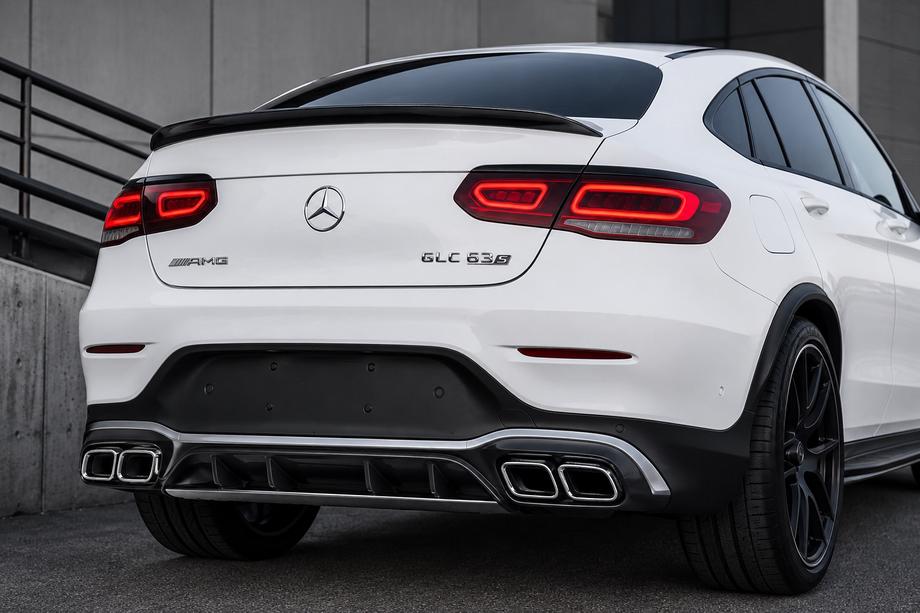Mercedes GLC Coupé C253 2016–2023 Bageste diffuser med udstødningsender Silver (AMG63 design 2020-2022) Foto 4