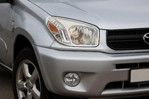 Toyota Rav 4 2001–2005 Krom forlygterammer (2 stk., plast) 2003-2006 foto 1
