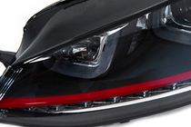 Volkswagen Golf 7/E-Golf 2012–2020 Forlygter Red-V2 (2012-2017, dynamiske blinklys, 2 stk.) foto 12