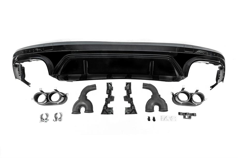 Audi Q5 2017–2025 Bagdiffuser i SQ5-stil (2017-2020, med sorte udstødningstipper) Image