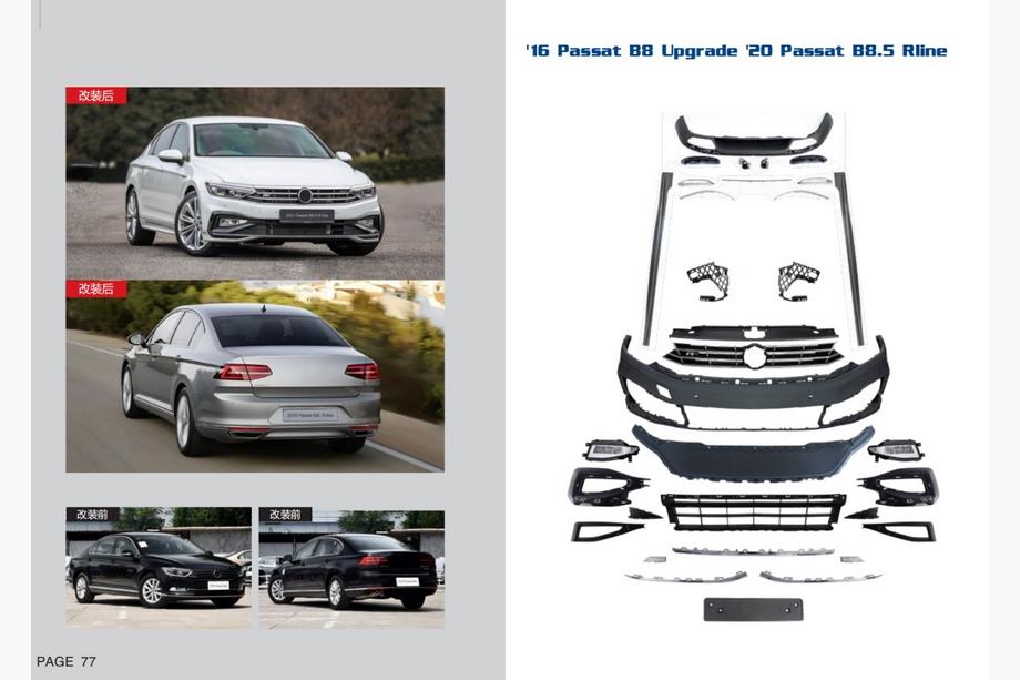 Volkswagen Passat B8 2015–2023 Facelift-sæt til R-Line 2020+ Image