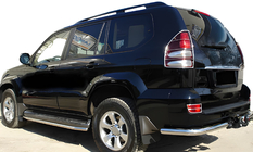 Toyota Land Cruiser Prado 120 2002–2009 Bageste hjørnestykker AK003 (2 stk., rustfrit stål) foto 1